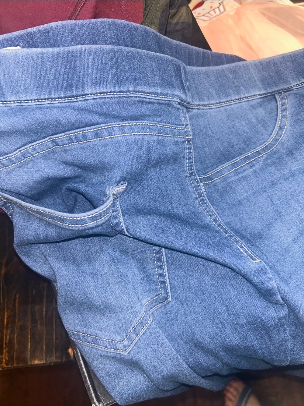 Cello Medium Blue Wide Leg Stretch Jeans - Picture 4 of 5